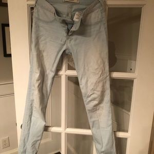 Pale blue jeans Hollister